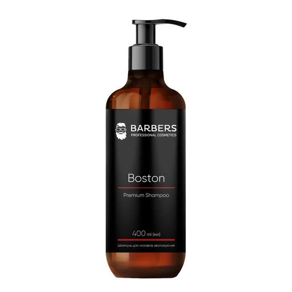 Шампунь для чоловіків зволожуючий Barbers Boston 400 мл 	4823109414785 фото