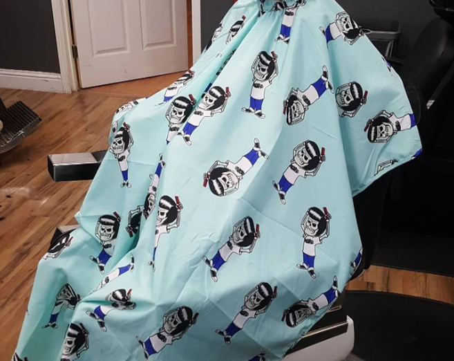 Детский пеньюар Suavecito Mascot Club Kid's Barber Cape Blue B0061NN фото