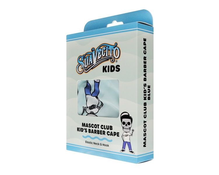 Детский пеньюар Suavecito Mascot Club Kid's Barber Cape Blue B0061NN фото