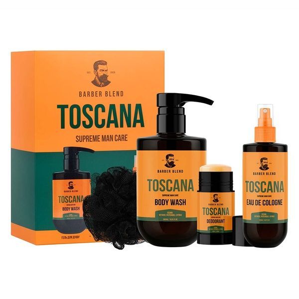 Подарунковий набір для чоловіків Barber Blend Toscana 1944 фото