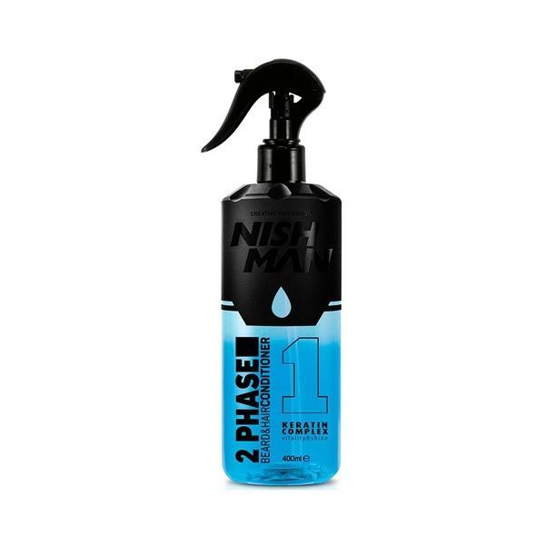 2-х фазний кондиціонер для волосся і бороди Nishman 2 Phase Beard & Hair Conditioner 400ml 10603014 фото