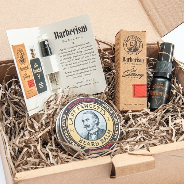 Набір олійка, бальзам і парфум Capitan Fawcett Barberism Beard Oil (10ml) & Beard Balm (60ml) & EDP (2ml) Gift Set F7003 фото
