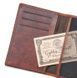 Кожаный кошелек для паспорта Captain Fawcett Leather Passport Wallet with RFID Lining F7014 фото 3
