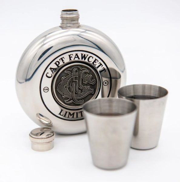 Бутылочка для алкогольных напитков, ограниченная серия Captain Fawcett Limited Edition Hip Flask F8928 фото