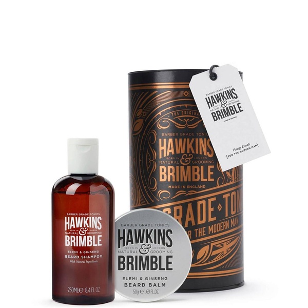 Набір для бороди Hawkins & Brimble Beard Gift Set (Beard Shampoo & Balm) 5060495672767 фото