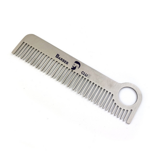 Карманная расческа для волос и бороды Metal comb 8445672 фото