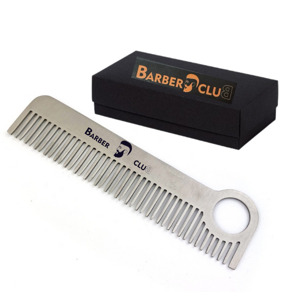 Карманная расческа для волос и бороды Metal comb 8445672 фото