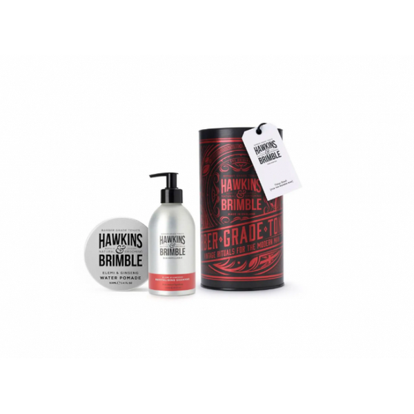 Набір для волосся Hawkins & Brimble Hair Gift Set (Shampoo & Water Pomade) 4128781 фото