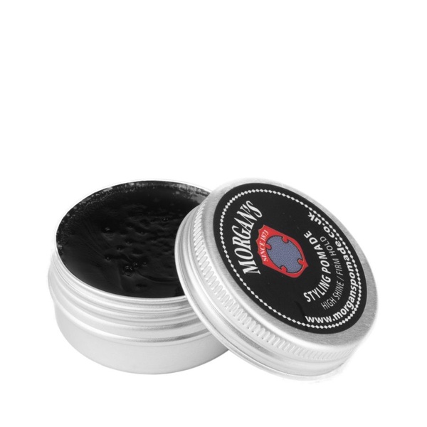 Помада для стилізації волосся Morgans Pomade Pocket Sized Pomade High Shine/ Firm Hold 15g (Black label) M142 фото