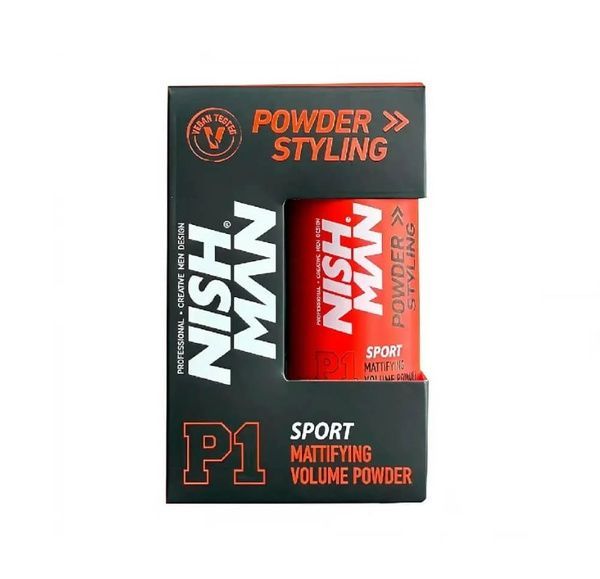 Пудра для створення об'єму матова Nishman P1 Hair Styling Powder Wax Sport 20г 10702017 фото
