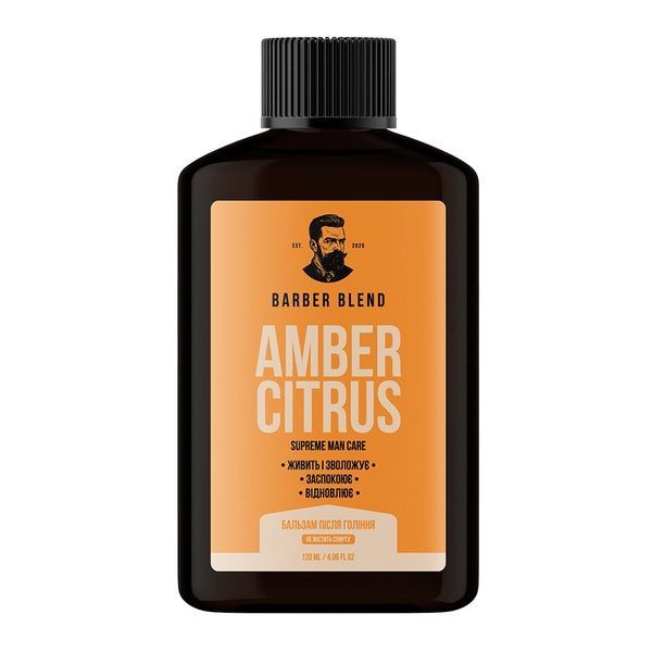 Зволожувальний бальзам після гоління Barber Blend Amber Citrus 120ml 1849 фото