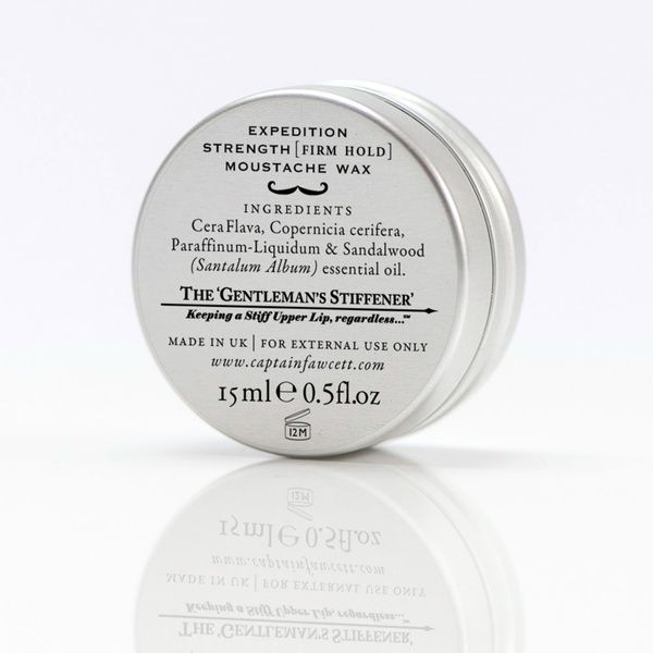 Воск для усов крепкая фиксация Capitan Fawcett Expedition Strength Moustache Wax 15ml F2224 фото