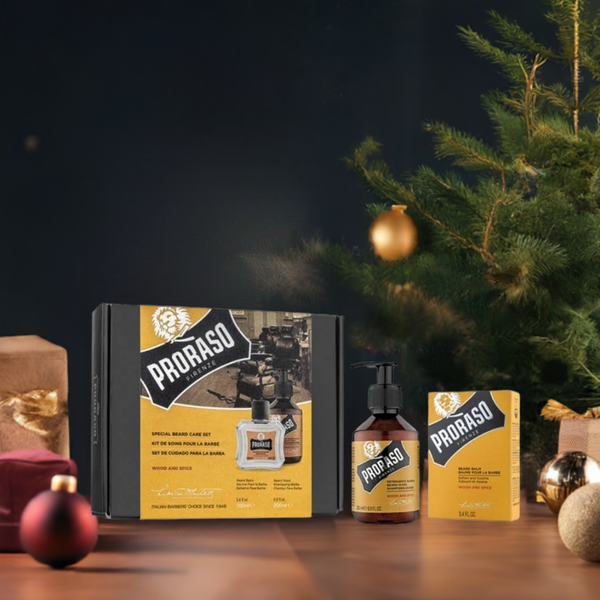 Подарунковий набір для догляду за бородою Proraso Вуд енд Спайс Шампунь 200 мл + Бальзам 100 мл 400745 фото