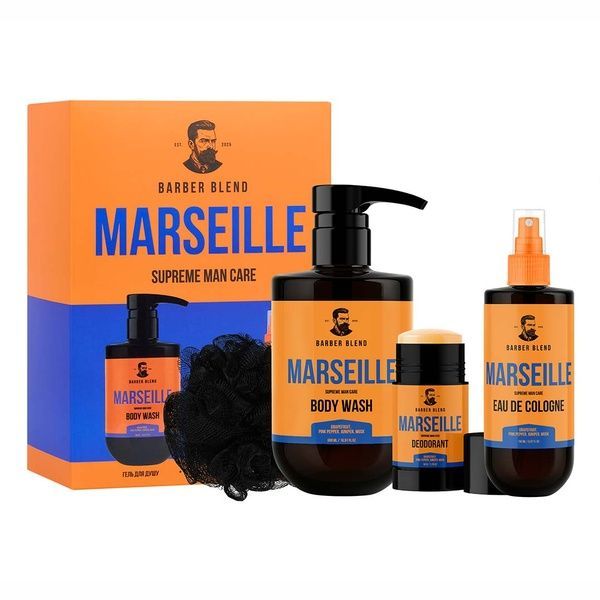 Подарунковий набір для чоловіків Barber Blend Marseille 1946 фото
