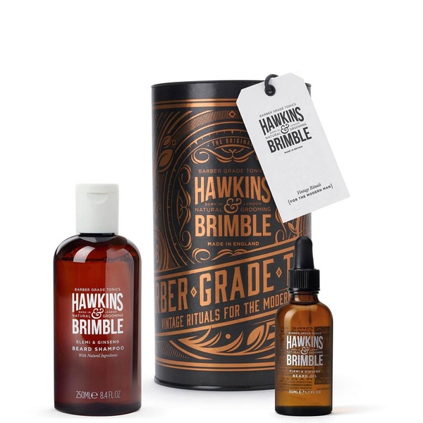Набір для бороди Hawkins & Brimble Beard Gift Set (Beard Shampoo, Beard Oil) 4128770 фото