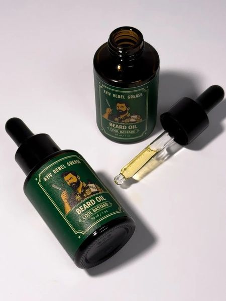 Олія для бороди Kyiv Rebel Grease Cool Bastard 30ml 1759402870634 фото