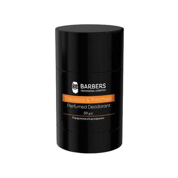 Парфумований дезодорант Barbers Tobacco & Patchouli 50 г 4823109408418 фото