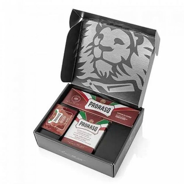 Подарунковий набір для гоління Proraso Duo Pack Tube+Balm Coarse Beard 400487 фото